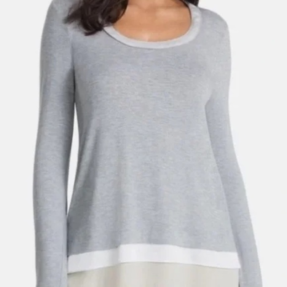 White House Black Market Tops - BNWT White House Black Market Ball Chain Long Sleeved Tee